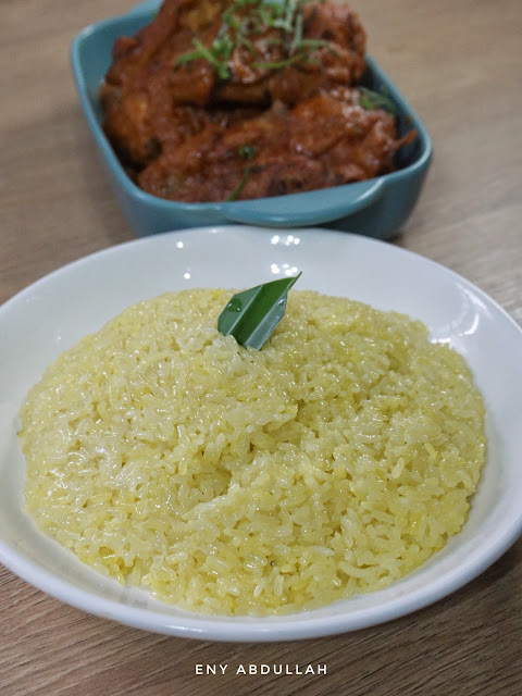 resepi pulut kuning, pulut kuning berhias, cara masak pulut kuning