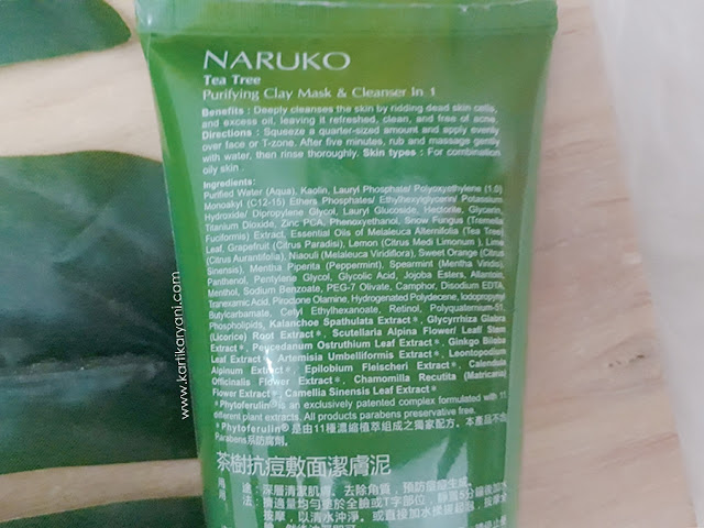 naruko tea tree cleanser ingredients