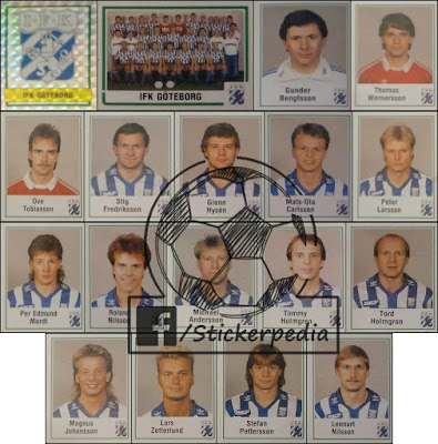 Goteborg Panini Sweden Fotboll 87