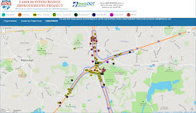 the interactive map for the i495-i90 project