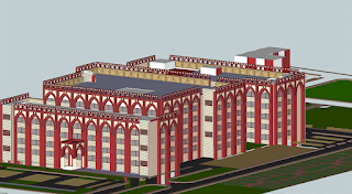 3d Views of All India Institute of Unani Medicine Hospital, Ghaziabad by Archkala