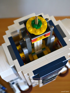 lego r2d2 - the head spinning rig and internal mechanism