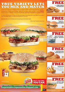 Free Printable Burger King Coupons