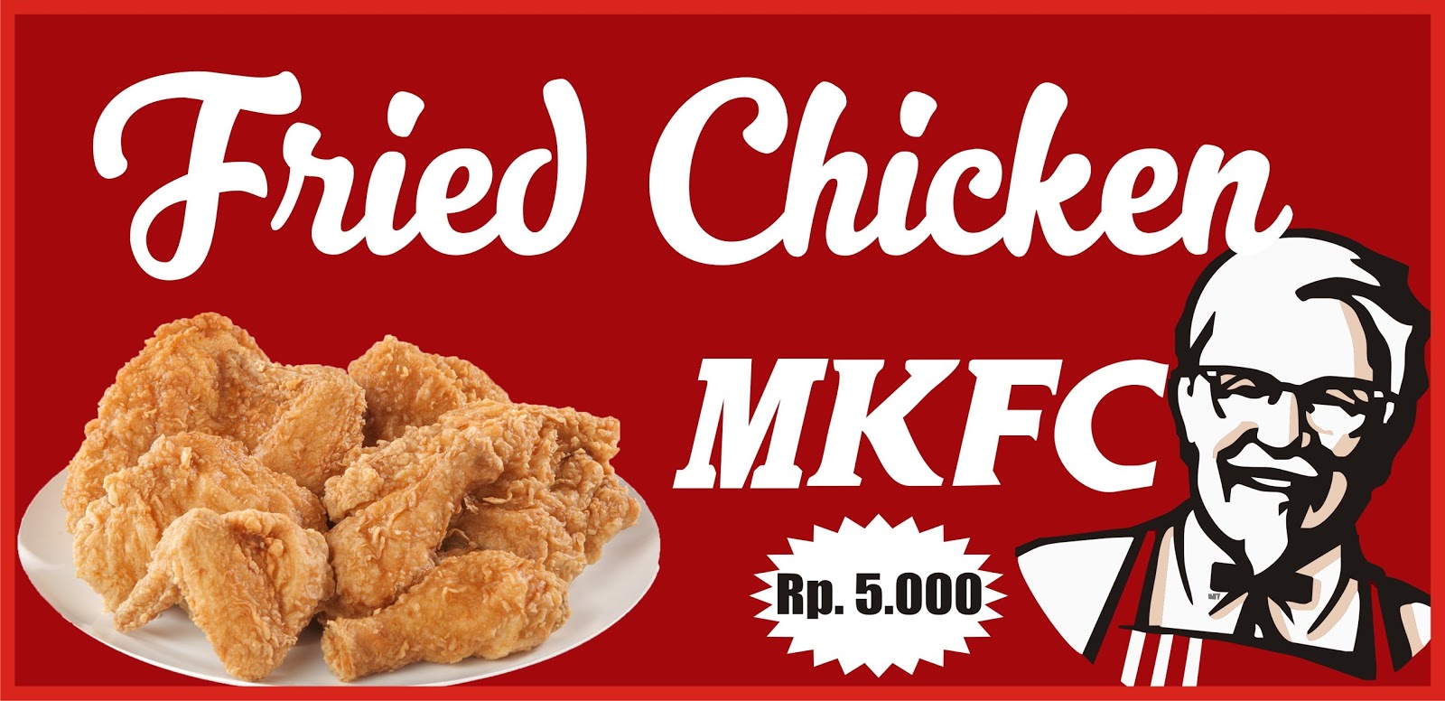 Download Contoh Spanduk Fried Chicken Format CDR | KARYAKU