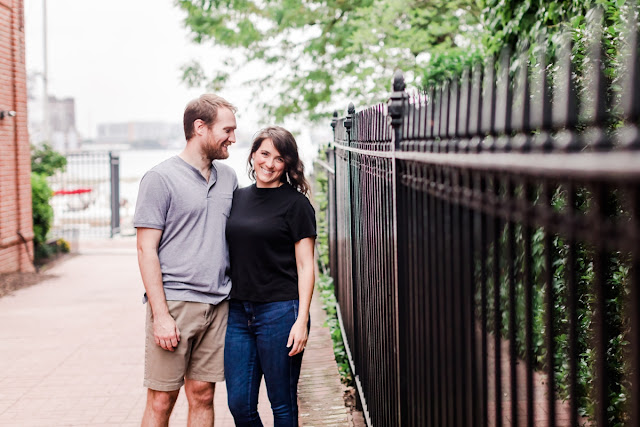 Spring Sunrise Engagement Session in Fells Point Baltimore photographed by Maryland Wedding Photographer Heather Ryan Photography