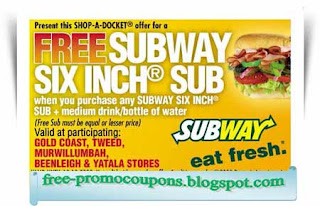 Free Printable Subway Coupons