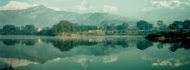 Mountains reflected in the lake