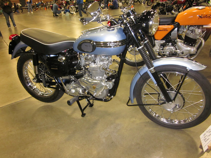 OldMotoDude 1955 Triumph TR5 at the 2012 Idaho Vintage Motorcycle 