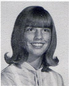 Jane Schlueter pictured as a member of the eighth grade in the 1965-1966 yearbook of St John Elementary School in Seward, Nebraska