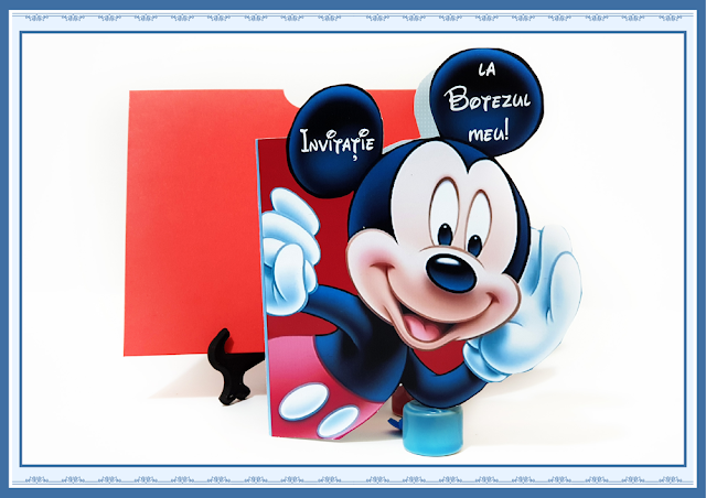 invitatie botez mickey mouse