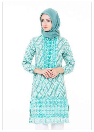 Koleksi Baju  Muslim  Batik 2021 dengan Desain  Yang  Simple  