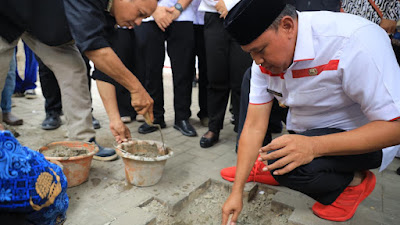 Peletakan Batu Pertama Pembangunan Sentra UMKM Kota Bekasi 