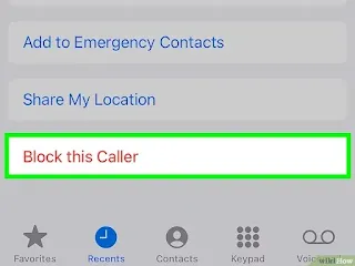 How to block phone number from iphone