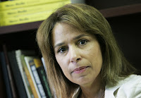 Former Department of Justice lawyer Sharon Eubanks, who ran the department's tobacco litigation team, is photographed at her Washington office Wednesday, July 19, 2006. (Photo Credit: AP/Manuel Balce Ceneta) Click to Enlarge.