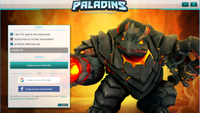 buat akun hirez paladins