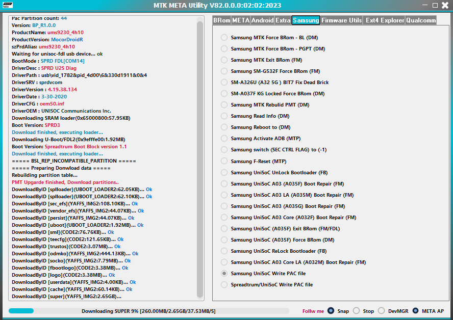 جميع الإصدارات  MTK META Utility TOOL تحميل مجاني 2023_02_01_17_04_23_screenshot