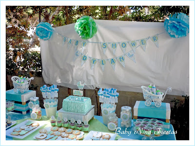 Mesa dulce baby shower niño