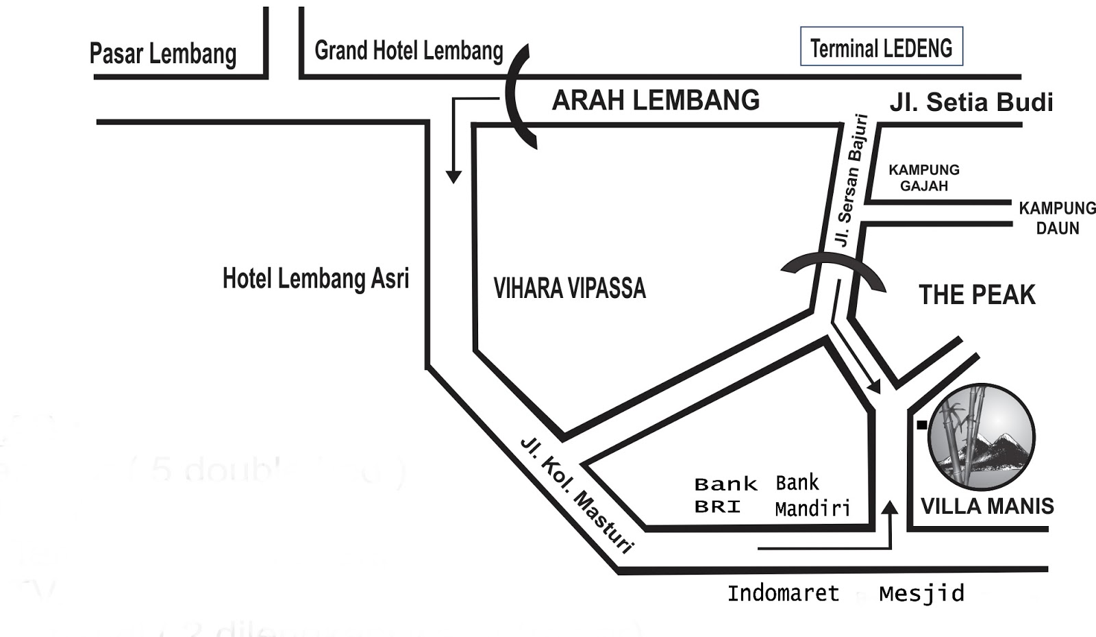 motel murah dekat kampung gajah bandung