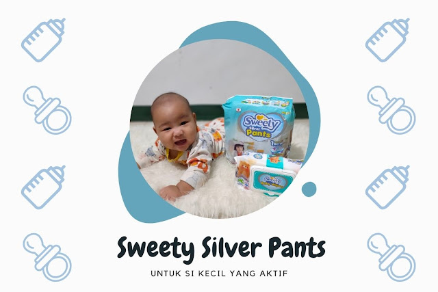 sweety silver pants untuk si kecil yang aktif