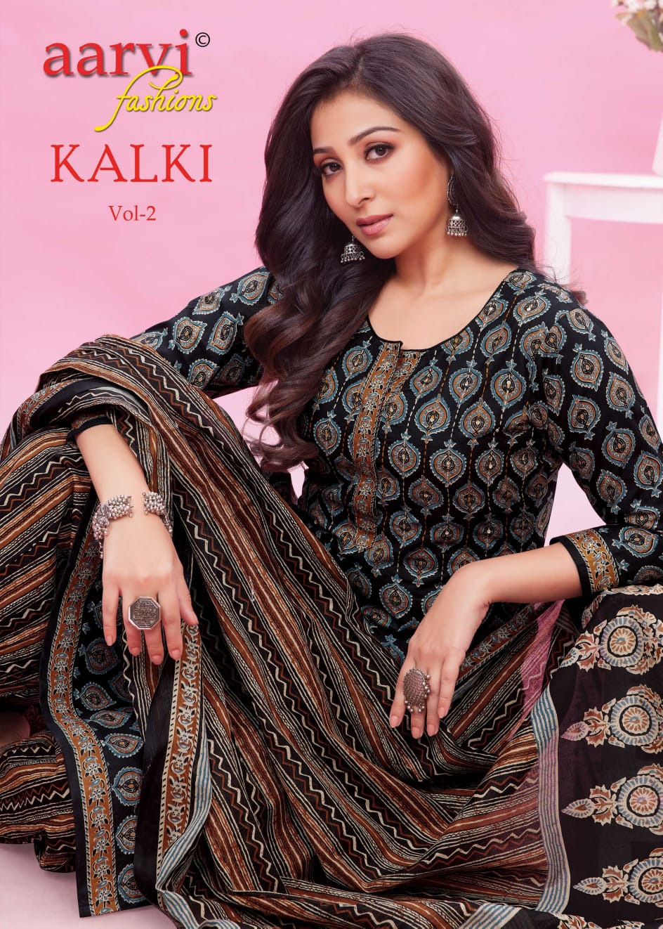Kalki Vol 2 Aarvi Fashions Cotton Afghani Readymade Suit