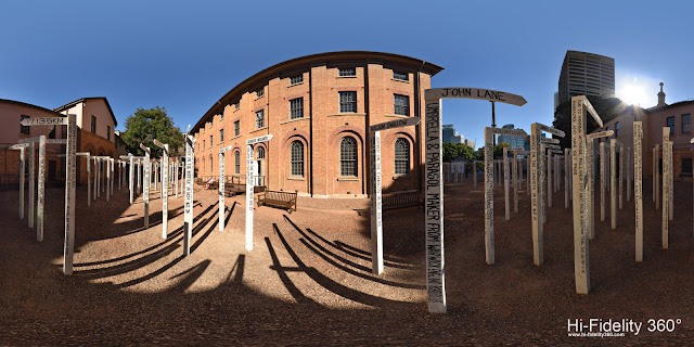 Who goes here? Art Installation by Fiona Hall at Hyde Park Barracks, Sydney