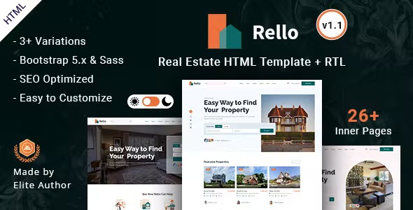 Best Real Estate Bootstrap Template