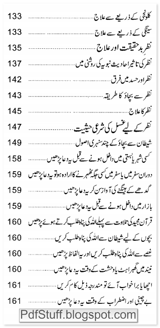 Contents of the Urdu book Pur-Israr Haqaiq Pdf