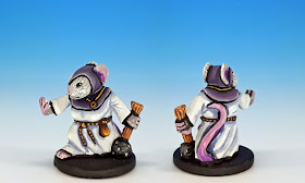 Tilda painted miniature for Mice and Mystics