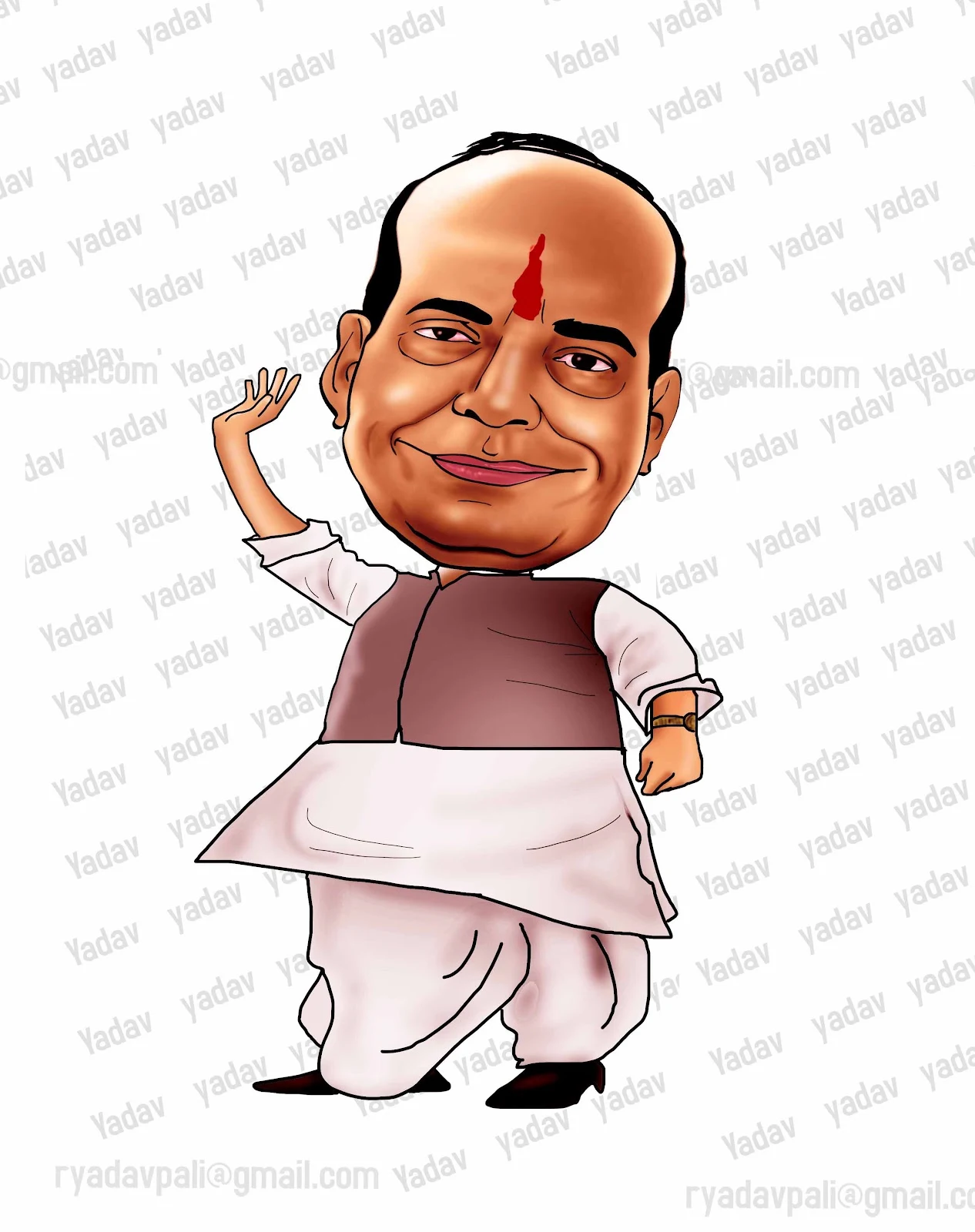 Image result for rajnath singh caricature