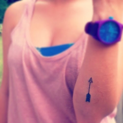 Arm Arrow Tattoos for Girls