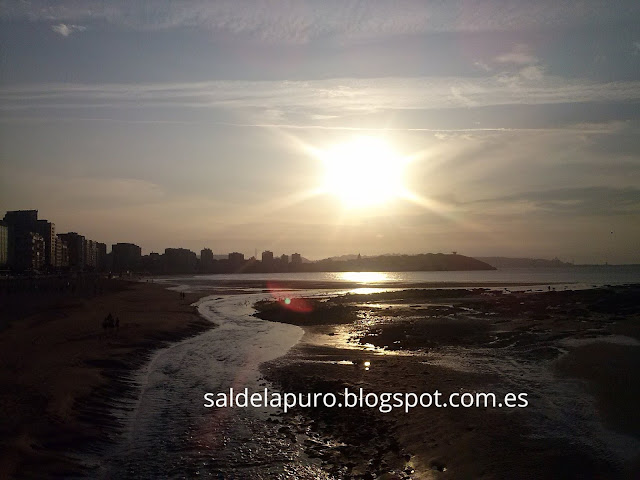 ocaso-playa-san-lorenzo-gijón