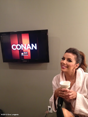 Eva Longoria's photo In dressing room at Conan