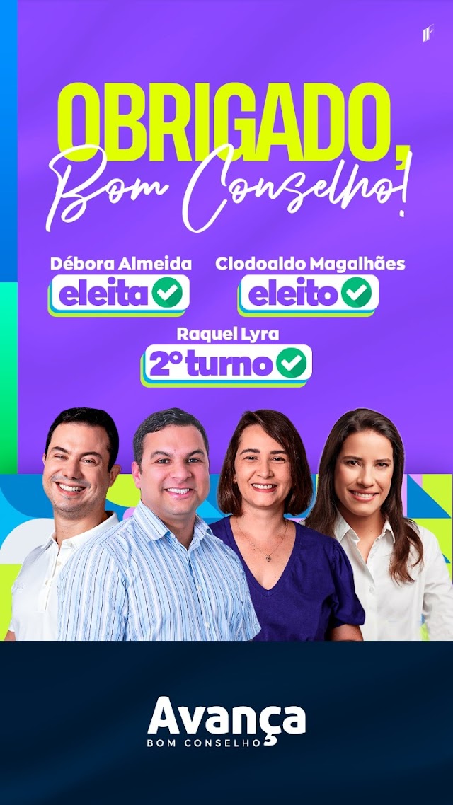 Doutor Edézio Ferreira e grupo Avança Bom Conselho contribuem com vitória de Raquel, Clodoaldo e Débora 