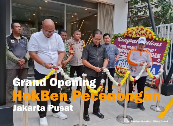 grand opening hokben pecenongan jakarta pusat