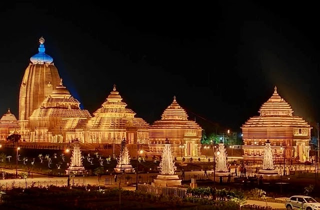 Digha Jagannath Temple view – Replica of Puri Temple built with pink sandstone