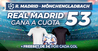 Paston Megacuota Real Madrid vs Mönchengladbach 9-12-2020