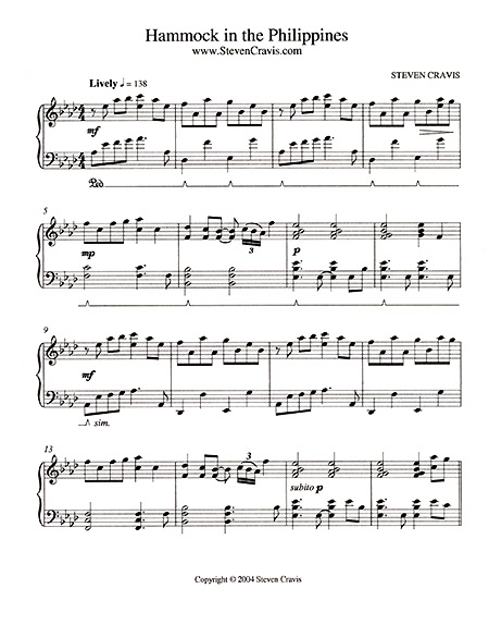 Mi Partitura Gratis para Piano en PDF My Free Sheet Music Online