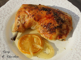 Pollo al limón con hierbas provenzales - Lemon and herbs de Provence roasted chicken