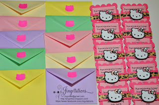 hello kitty leopard cheetah invitations