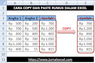 Copy Paste Rumus Excel - JurnalExcel.com