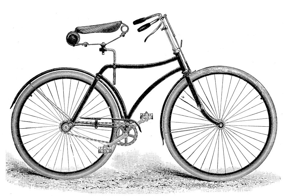 Vintage Clip Art Bicycle