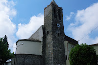 Majestuosa iglesia románica en el Parque  Natural  Montnegre-Corredor. Tordera cerca de Pineda de Mar. 