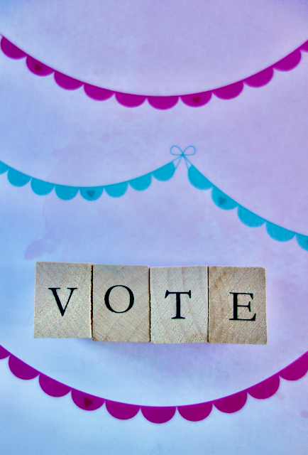 vote, vote2020, US elections, scrabble tiles, scrapbook paper, blah to TADA, crafts, handmade, craftivism