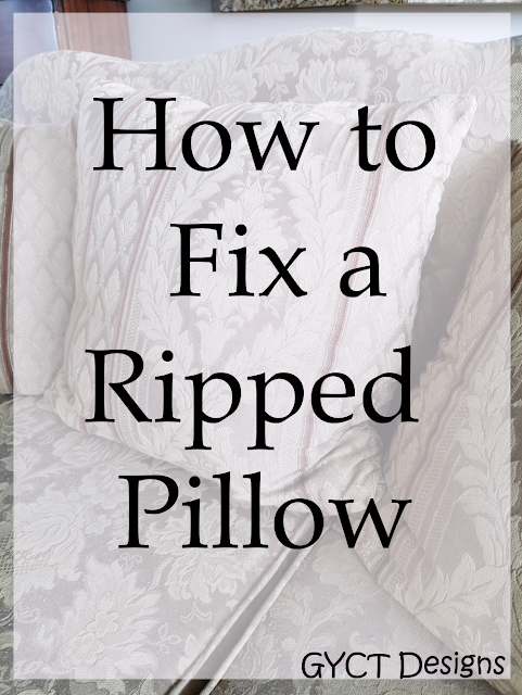 How to fix a ripped pillow seam