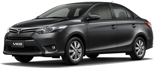 Warna Toyota The All New Vios Tipe E, G, TRD Hitam Putih 