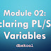 Module 02: Declaring PL/SQL Variables 