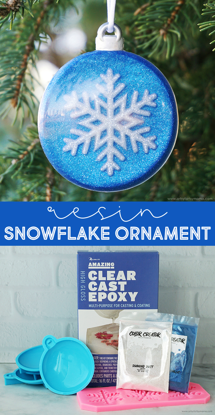 Resin Snowflake Ornaments