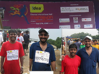 j suresh kumar ,Sajeesh,chennai marathon 2009