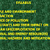 SYLLABUS  CBSE NET PAPER-1 PEOPLE AND ENVIRONMENT INTERACTION