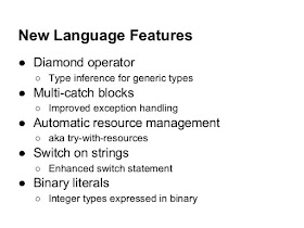 improved exception handling of Java 7